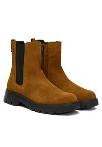 HÖGL Botki 0-102512-89000 Khaki. Kolor: brązowy. Materiał: zamsz, skóra