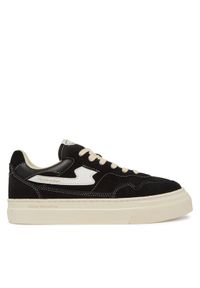 S.W.C Stepney Workers Club Sneakersy Pearl YA23015 Czarny. Kolor: czarny. Materiał: zamsz, skóra
