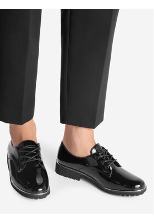 Jenny Fairy Półbuty DESIREE WYL1906-13 Czarny. Kolor: czarny. Materiał: skóra