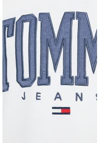 Tommy Jeans Bluza DM0DM12545.PPYY męska kolor biały z aplikacją. Kolor: biały. Materiał: bawełna. Wzór: aplikacja #4