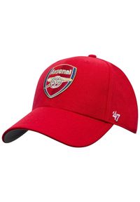 47 Brand - Czapka z daszkiem męska Arsenal FC MVP Cap. Kolor: czerwony. Materiał: wełna