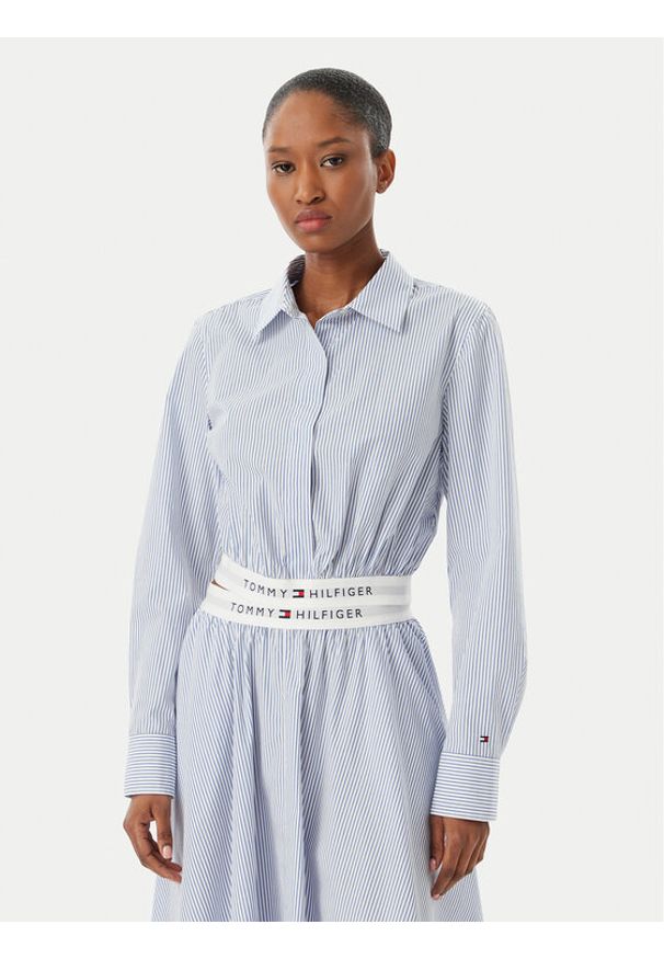 TOMMY HILFIGER - Tommy Hilfiger Koszula WW0WW48903 Niebieski Regular Fit. Kolor: niebieski. Materiał: bawełna