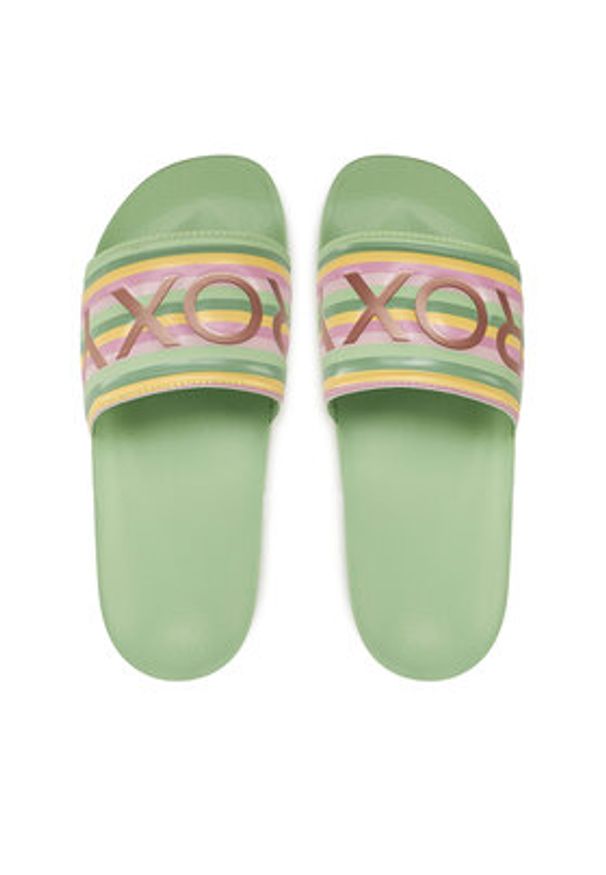 Roxy Klapki ARJL100679 Zielony. Kolor: zielony