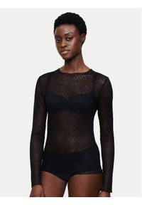 Triumph Bluzka A Weekend To Remember 10225081 Czarny Slim Fit. Kolor: czarny. Materiał: syntetyk #1