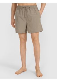 4f - 4F Spodenki plażowe boardshorty męskie - khaki XXL. Kolor: oliwkowy, wielokolorowy, brązowy. Materiał: włókno, materiał, syntetyk, tkanina. Długość: krótkie