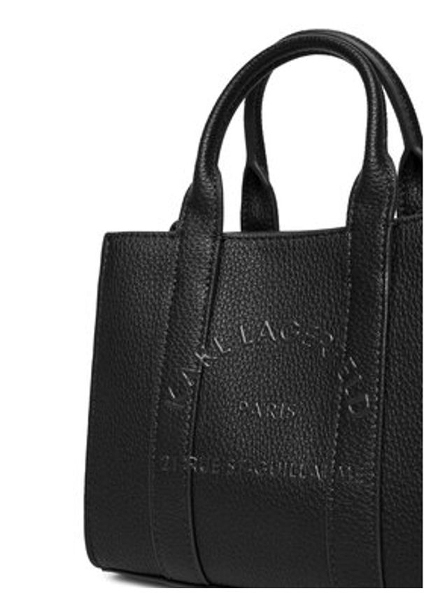 Karl Lagerfeld - KARL LAGERFELD Torebka A4W30266 Czarny. Kolor: czarny. Materiał: skórzane