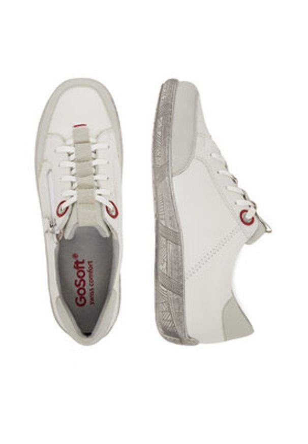 Go Soft Półbuty WI23-COMFORT-02 Biały. Kolor: biały. Materiał: skóra