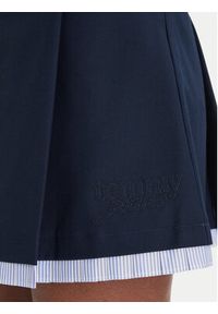 Tommy Jeans Spódnica trapezowa Varsity Pleated DW0DW22758 Granatowy Regular Fit. Kolor: niebieski. Materiał: syntetyk #2