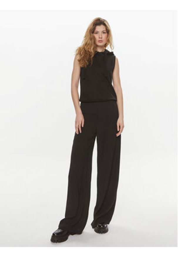 Brave Soul Bluza LSS-605FALLONBLK Czarny Straight Fit. Kolor: czarny. Materiał: syntetyk