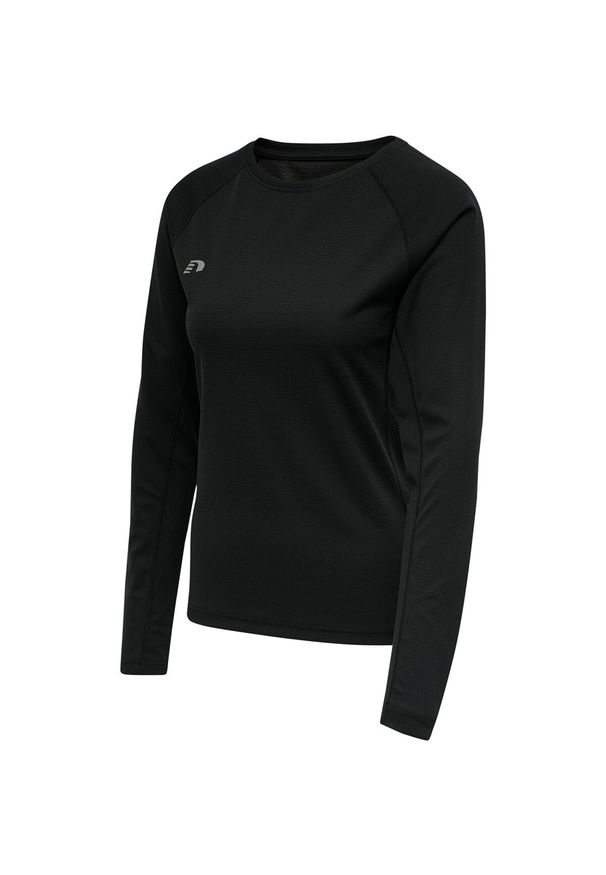 NewLine - Damska koszulka z długim rękawem Newline core running. Kolor: czarny. Długość rękawa: długi rękaw. Długość: długie. Sport: bieganie