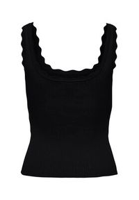 JDY Top Nanna 15290585 Czarny Slim Fit. Kolor: czarny. Materiał: wiskoza #4