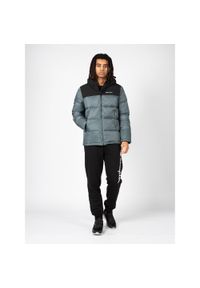 Champion - Kurtka turystyczna męska Down Jacket. Typ kołnierza: kaptur. Kolor: czarny. Materiał: poliamid