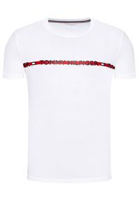 TOMMY HILFIGER - Tommy Hilfiger T-Shirt Logo UM0UM01915 Biały Regular Fit. Kolor: biały. Materiał: bawełna #3