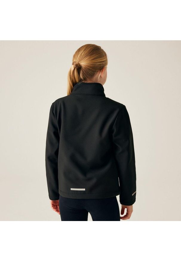 Regatta - Dziecięca kurtka softshell Ablaze. Kolor: wielokolorowy, brązowy, zielony. Materiał: softshell