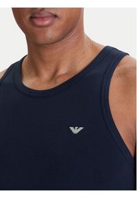 Emporio Armani Underwear Tank top EM000385 AF18891 UB102 Granatowy Slim Fit. Kolor: niebieski. Materiał: bawełna #5
