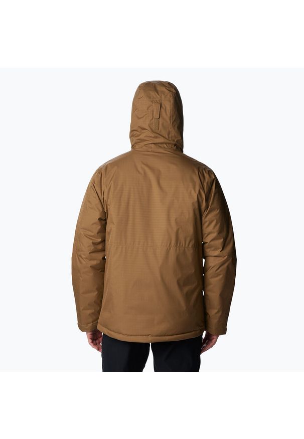 columbia - Kurtka puchowa męska Columbia Oak Harbor II Insulated. Kolor: brązowy. Materiał: puch. Sport: turystyka piesza