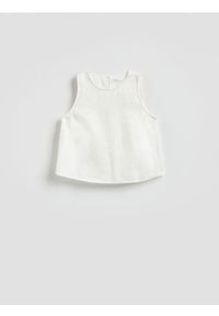 Reserved - Lniana bluzka - złamana biel. Materiał: len #1