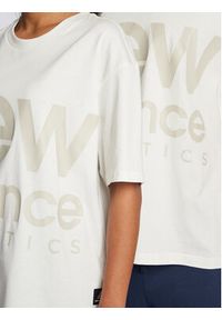 New Balance T-Shirt Unisex Athletics UT23505 Écru Oversize. Materiał: bawełna #4