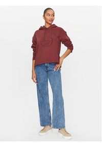 GANT - Gant Bluza Rel Tonal Graphic Hoodie 4200722 Czerwony Relaxed Fit. Kolor: czerwony. Materiał: bawełna #3
