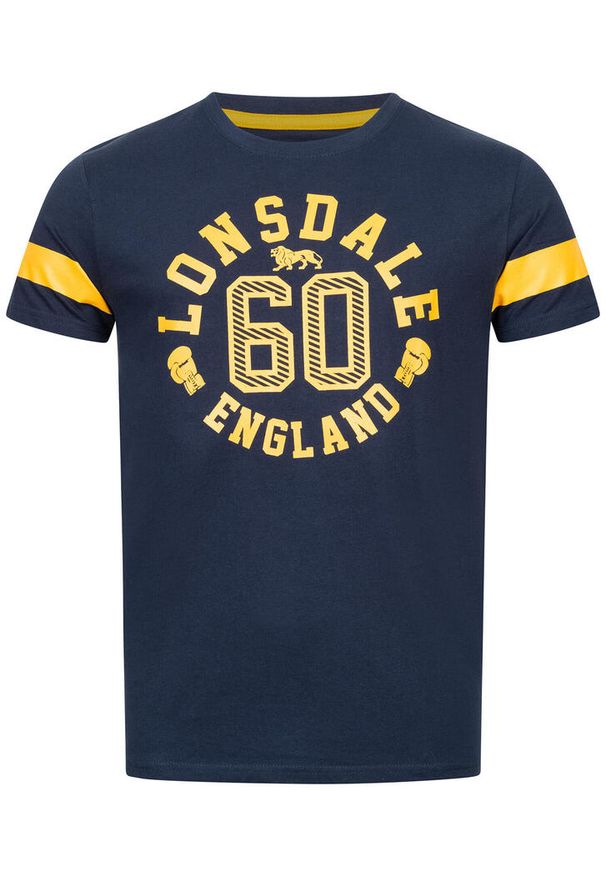 Koszulka Lonsdale Askerswell. Kolor: wielokolorowy, niebieski, żółty