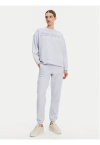 DKNY Bluza DP5T1140 Błękitny Regular Fit. Kolor: niebieski. Materiał: bawełna #3