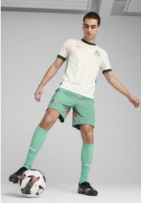 Puma - Męskie szorty Wybrzeże Kości Słoniowej 2025 PUMA Jade Frost White Green. Kolor: biały