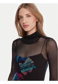 Desigual Sukienka codzienna Watercolor Lacroix 25WWVK03 Czarny Regular Fit. Okazja: na co dzień. Kolor: czarny. Materiał: syntetyk. Typ sukienki: proste. Styl: casual