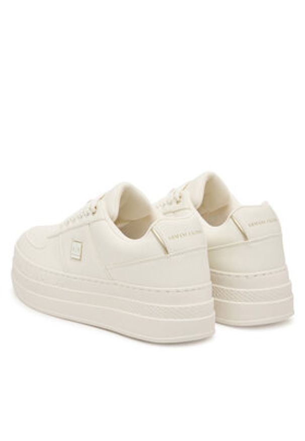 Armani Exchange Sneakersy XW001631 AF17351 MZ128 Biały. Kolor: biały. Materiał: skóra