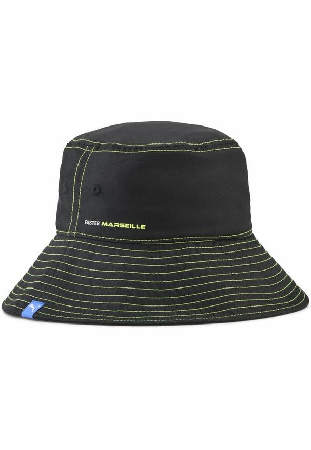 Puma - Kapelusz typu bucket Olympique Marsylia FASTER PUMA Black White. Kolor: biały, wielokolorowy, czarny. Materiał: materiał