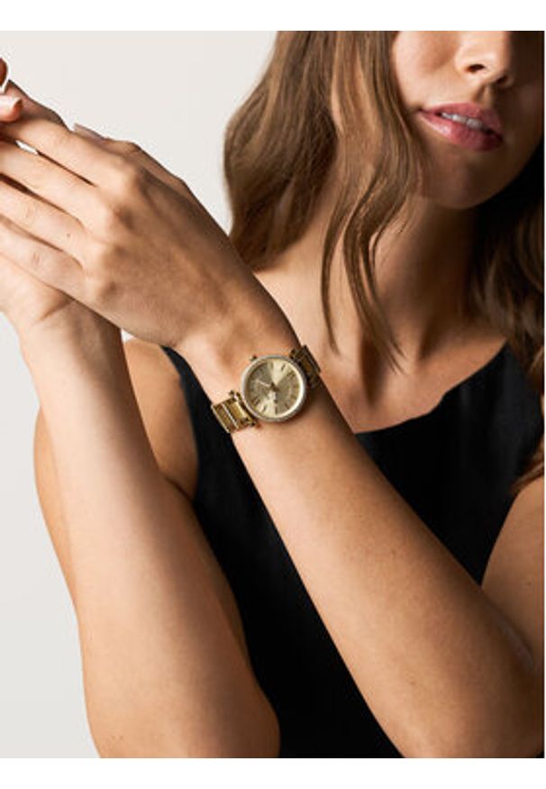 Fossil Zegarek Carlie ES5465 Złoty. Kolor: złoty