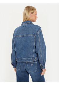 Guess Jeans Kurtka jeansowa W4YN56 D5CC3 Granatowy Oversize. Kolor: niebieski. Materiał: jeans, bawełna #4