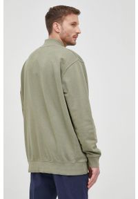Pepe Jeans bluza bawełniana DESTIN męska kolor zielony gładka. Okazja: na co dzień. Kolor: zielony. Materiał: bawełna. Wzór: gładki. Styl: casual