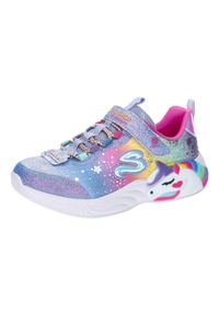 skechers - Buty do chodzenia dla dzieci Skechers Slights Unicorn Dreams. Okazja: na co dzień. Kolor: niebieski, różowy, wielokolorowy. Materiał: guma, syntetyk, materiał. Sport: turystyka piesza