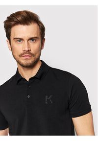 Karl Lagerfeld - KARL LAGERFELD Polo 745890 Czarny Regular Fit. Typ kołnierza: polo. Kolor: czarny. Materiał: bawełna #3