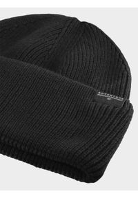 4f - Czapka beanie chłopięca. Kolor: czarny