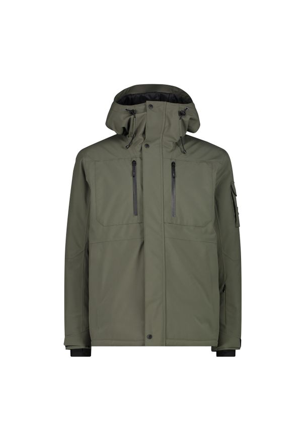 Kurtka męska narciarska męska CMP 34W3917. Kolor: czarny, wielokolorowy, zielony. Sezon: zima. Sport: narciarstwo