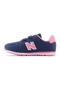 Buty New Balance Jr PV500NP1 niebieskie. Okazja: na uczelnię. Zapięcie: rzepy. Kolor: niebieski. Materiał: materiał, syntetyk, skóra. Szerokość cholewki: normalna. Sport: turystyka piesza #5