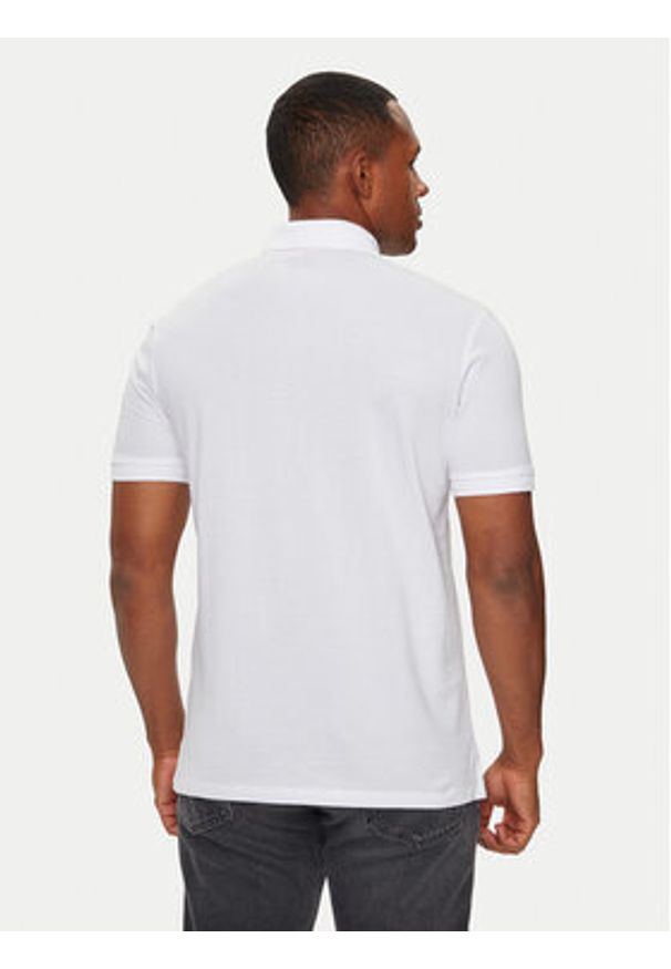 Hugo Polo Dereso222 50466202 Biały Slim Fit. Typ kołnierza: polo. Kolor: biały. Materiał: bawełna