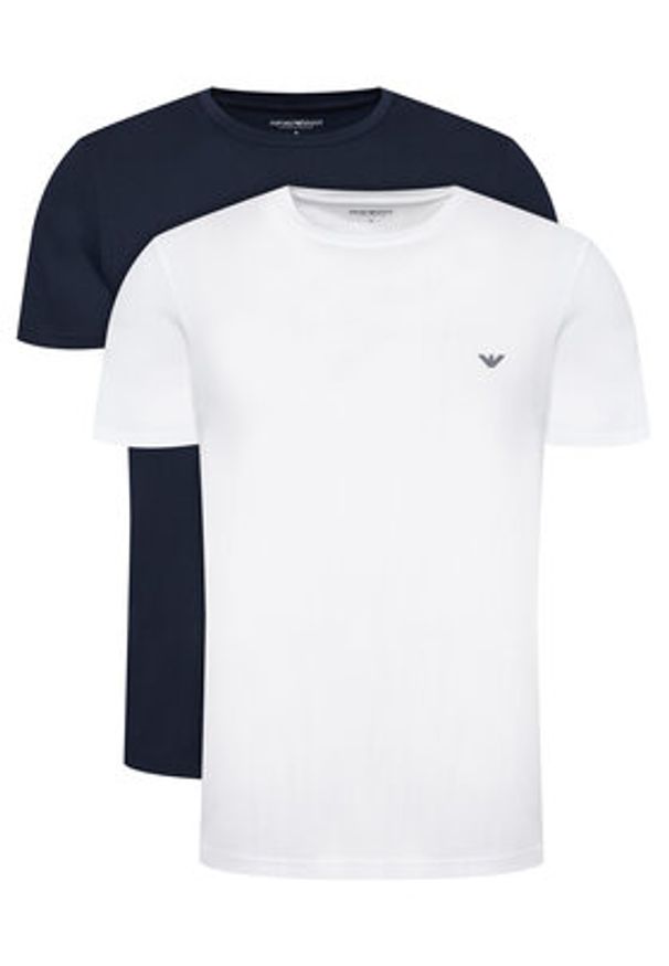 Emporio Armani Underwear Komplet 2 t-shirtów EM000391 AF10776 MB088 Kolorowy Regular Fit. Materiał: bawełna. Wzór: kolorowy
