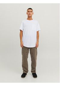 Jack & Jones - Jack&Jones T-Shirt Noa 12210945 Biały Regular Fit. Kolor: biały. Materiał: bawełna #8
