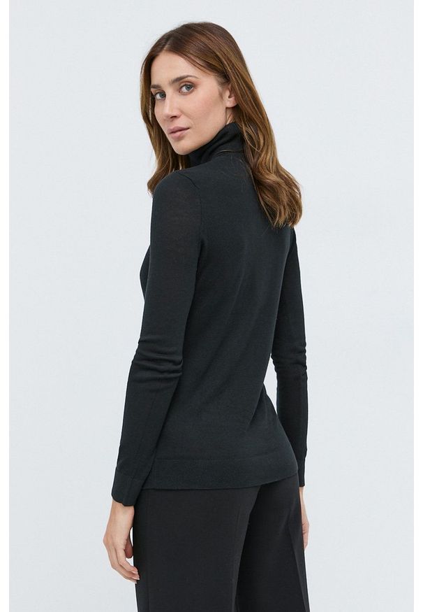 Lauren Ralph Lauren - Sweter. Typ kołnierza: golf. Kolor: czarny. Materiał: dzianina. Długość rękawa: długi rękaw. Długość: długie