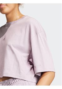 Adidas - adidas T-Shirt ALL SZN IR8867 Fioletowy Oversize. Kolor: fioletowy. Materiał: bawełna