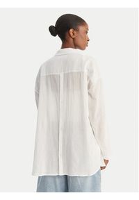 Seafolly Koszula Classic 54027-TO Biały Regular Fit. Kolor: biały. Materiał: bawełna #5