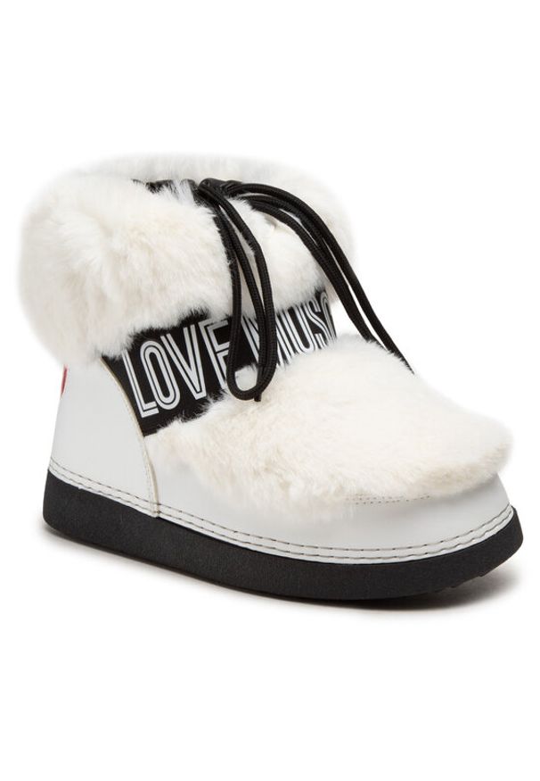 Love Moschino - LOVE MOSCHINO Śniegowce JA24432G0FIT210A Biały. Kolor: biały. Materiał: materiał