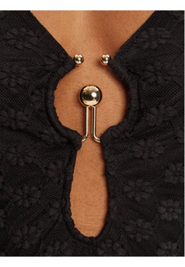 BARDOT - Bardot Body Rosala Halter Lace 59940TB Czarny. Kolor: czarny. Materiał: syntetyk
