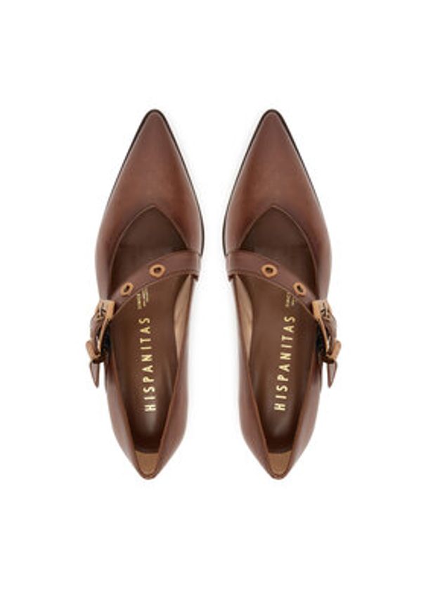 Hispanitas Półbuty HI254196 Brązowy. Kolor: brązowy. Materiał: skóra