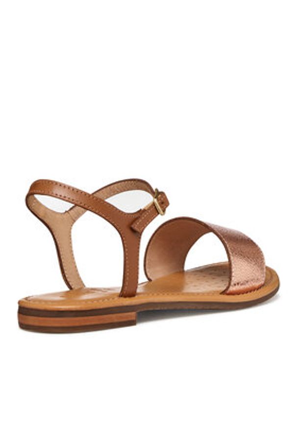 Geox Sandały D Sozy S D55LXJ 0N6KF CH85F Brązowy. Kolor: brązowy. Materiał: skóra