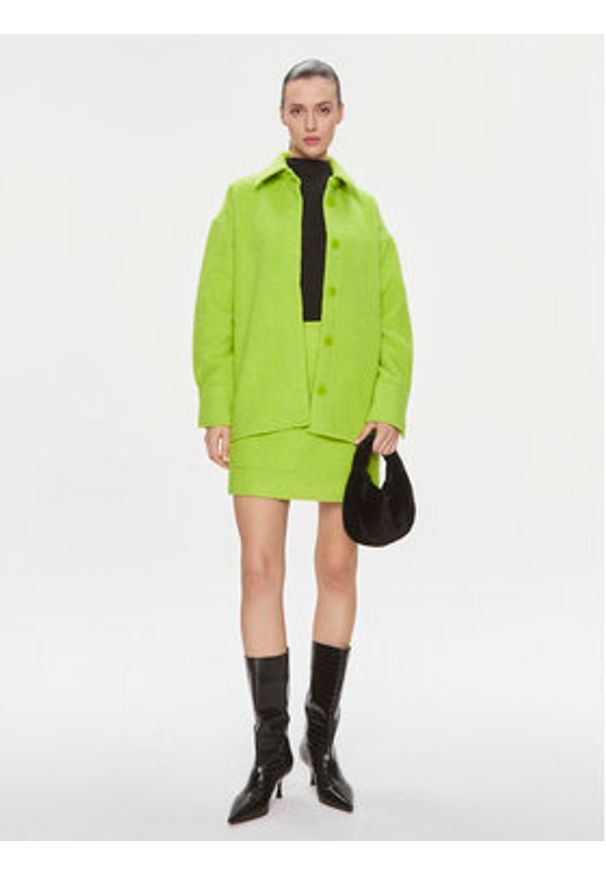 Samsoe & Samsoe - Samsøe Samsøe Kurtka przejściowa Inez F23400011 Zielony Oversize. Kolor: zielony. Materiał: syntetyk