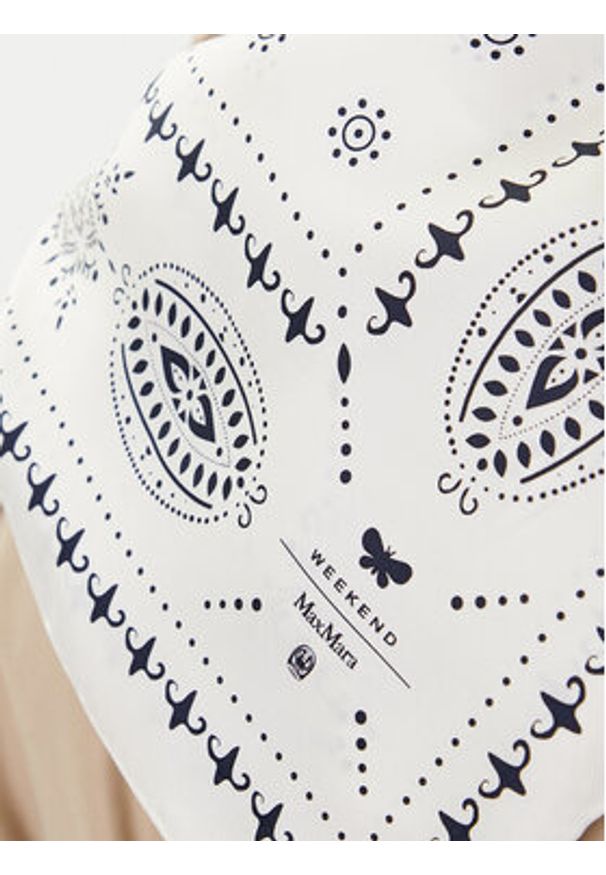 Weekend Max Mara Chusta Siam 2525546054 Biały. Kolor: biały. Materiał: jedwab