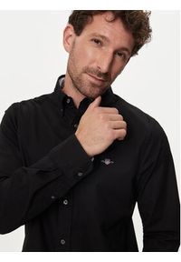 GANT - Gant Koszula Oxford 3230115 Czarny Slim Fit. Kolor: czarny. Materiał: bawełna #2